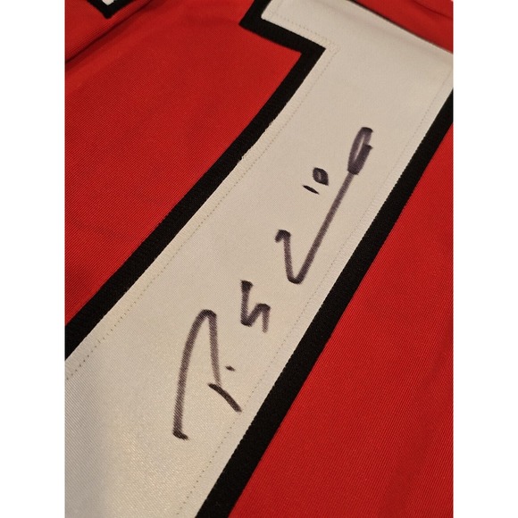 Patrick Sharp Autographed/Signed Jersey Beckett Sticker Red Custom Jersey - Picture 2 of 7